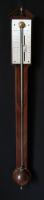 Gilbert & Wright - London. Georgian mahogany Stick Barometer. c1790