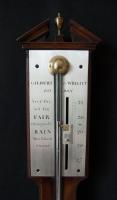 Gilbert & Wright - London. Georgian mahogany Stick Barometer. c1790