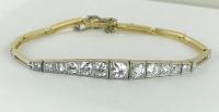 Edwardian Diamond Half Line Bracelet, Circa 1910