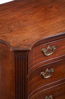 Early Chippendale Period Mahogany Serpentine Chest