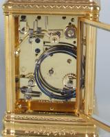 Drocourt engraved gorge carriage clock backplate