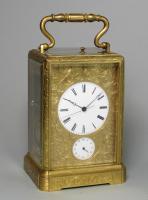 Moïse Bolviller a French engraved carriage clock