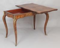 Fine quality Victorian burr-walnut card-table