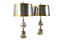 Pair of Maison Charles Mangue table lamps
