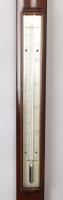 Fine early 19th century mahogany bow-fronted stick barometer by J Smith