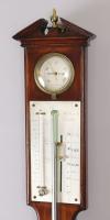 Early 19th century mahogany stick barometer by Malacrida of Dublin