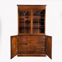 Tall George III mahogany bookcase
