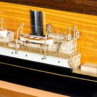 A Shipyard Model Of The Wooden Steam Ship ‘S.S. F.W.Harris’