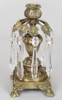 Pair of 19th century gilt brass table lights