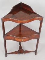 George III period mahogany serpentine-fronted small washstand