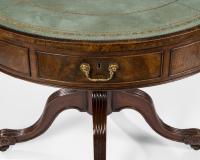 George III mahogany drum table