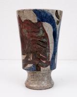 Hand thrown stoneware vase by Jean Derval