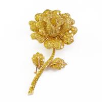   Van Cleef & Arpels Yellow Diamond Flower Brooch