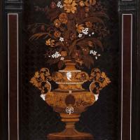 Pair of Ebony, Ivory Inlaid and Marquetry Cabinets In the Louis XIII Manner, Attributable to Charles Hunsinger