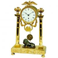 Early 19th Century Antique Regency Ormolu Mantel Clock, Baetens of Soho, London