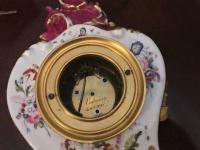 Victorian Antique Porcelain Mantel Clock by Benjamin Lewis Vulliamy, London