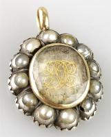 Stuart crystal mourning pendant, English, late 17th century