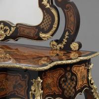 A Fine Louis XV Style Marquetry Inlaid Dressing Table by Maison Giroux