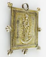 15th century silver devotional pendant. German, mid 15th century
