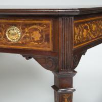 Floral Inlaid Writing Table
