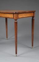 A Pair Of Mahogany And Birds Eye Maple Rectangular Occasional Tables In The Directoire Taste