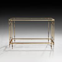 Mid 20th Century Spanish Brass Console Table