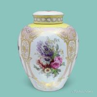 KPM Berlin Vase and Cover with Floral Decoration, circa 1908