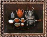 ANDRE BOUYS Still life of chocolate service framed