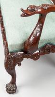 A Pair of Carved Mahogany Settees