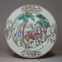 Chinese famille-rose plate, Qianlong (1736-1795), circa 1750