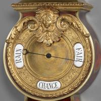 Boulle Cartel Clock and Barometer Set