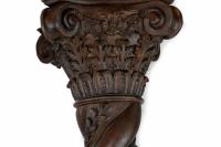 Magnificent Pair of 7ft Victorian Twisted Carved Corinthian Columns