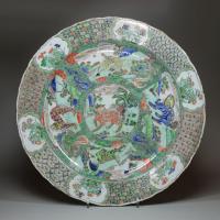 Kangxi (1662-1722) Large Chinese famille verte dish, Kangxi (1662-1722)