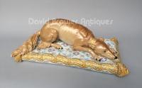 Meissen Porcelain dog, of Catherine the Greats Italian Greyhound