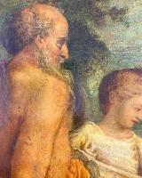 Virgin & child with Saints, after Antonio Coreggio. Italian, early 18th century