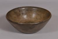 S/4077 Antique Treen Late 18th Century Sycamore Broth or Food Bowl