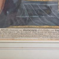 Antique Stipple Engraving of the Succession of Edward VI