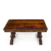 William IV rosewood partners’ library table by Gillows