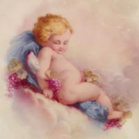 Minton Porcelain Cabinet Plates Depicting Putto at Play