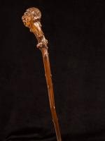 Folk Art one-piece cane with head of a "Hanged Man"_d