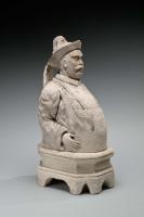 Sculpture of Ye Mingchen (1807 – 1859), with removable upper section over a lead oval container. Probably European, 19th century.
