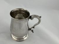 John King Georgian silver mug tankard 1775