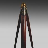 19th century mahogany cased surveyor's theodolite