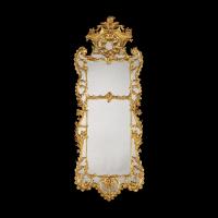 Giltwood Mirror in the Mid-Eighteenth Century Manner