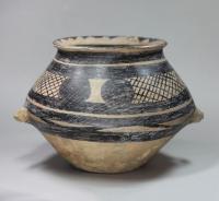 Chinese earthenware funerary urn, Neolithic period