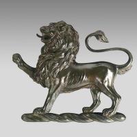 18th century cast bronze Heraldic lion