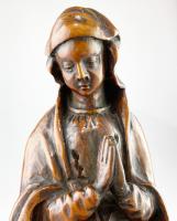 Boxwood sculpture of the Virgin. Northern French, late 16th century