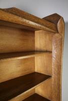 An Anthroposophical Adzed Oak Bookcase