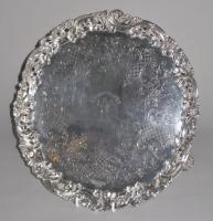 A 19th Century Silver Salver. Robert Hennell, London 1846
