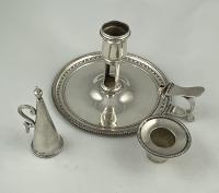 Georgian silver chamberstick Jones and Scofield 1777